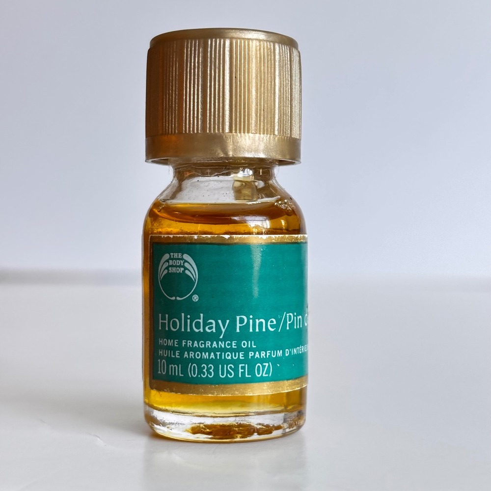 The Body‎ Shop Holiday Pine Home Fragrance Oil 0.33 fl oz Almost Full
